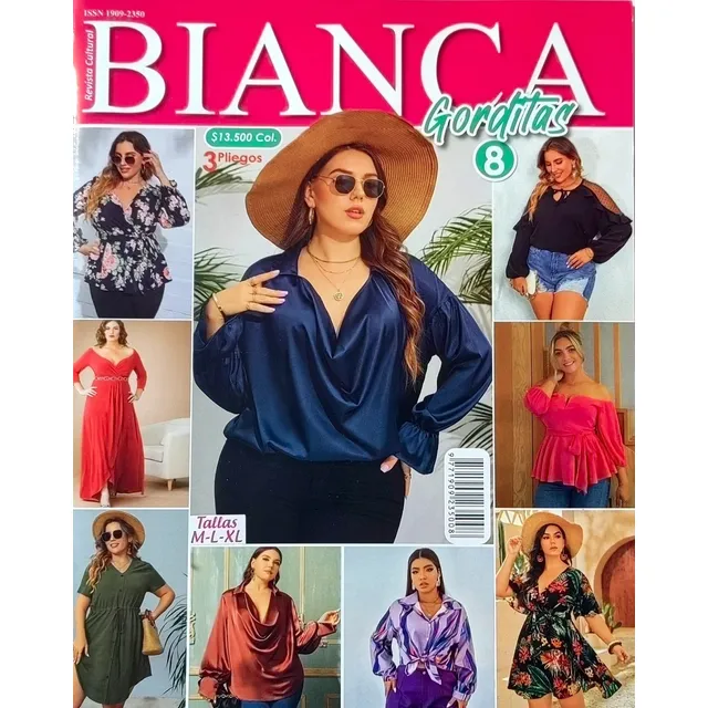 Patrón Molde Revista Bianca Gorditas 8 En Papel Fisica 