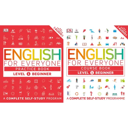 English For Everyone Level 1/2/3/4 - Practice Book + Course Book (impresso)