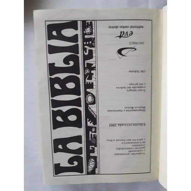 La Biblia Catolica.latinoamericana,tapa Blanda.usada Pequena