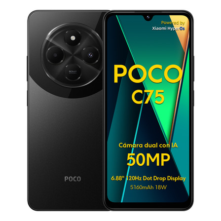 Celular Xiaomi Poco C75 256gb Rom 8gb Ram Black Celular Xiaomi Poco C75 256gb Rom 8gb Ram Black