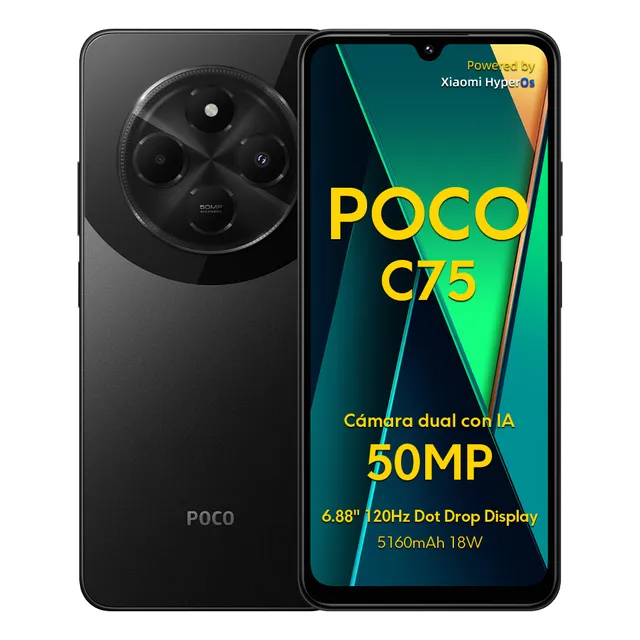 Celular Xiaomi Poco C75 256gb Rom 8gb Ram Black