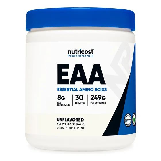 Suplemento Nutricost Eaa En Polvo 30 Porciones Sin Sabor