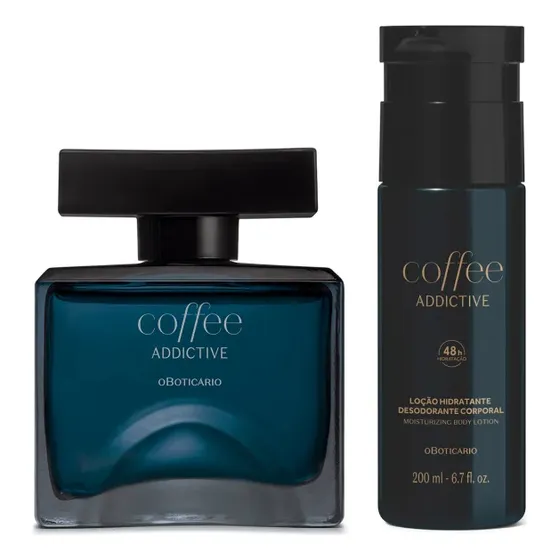 Combo Coffee Addictive Oriental Aromático:  Colônia 100ml + Loção Corporal 200ml