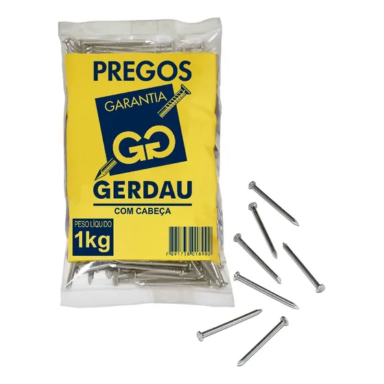 Prego 18x27 Com Cabeca1 Kg Polido Gerdau