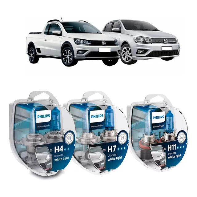 Pack Lamparas Gol Highline Saveiro Cross G8 Philips