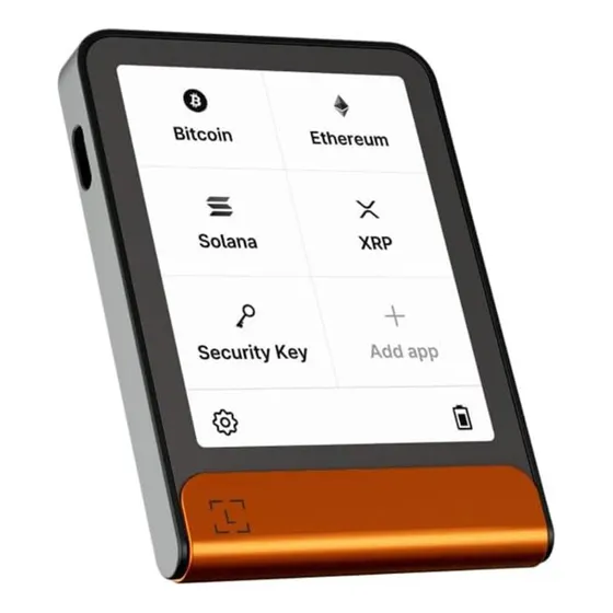 Carteira Digital De Criptomoedas Ledger Flex Touch Laranja