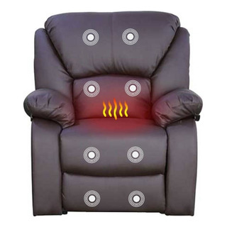Sillón De Masaje Eléctrico Reposet Reclinable Con Calor Color Espresso Sillón De Masaje Eléctrico Reposet Reclinable Con Calor Color Espresso