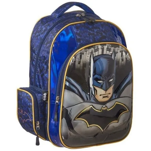 Mochila Escolar Batman Marca Urbania Primaria Y Secundaria Color Negro