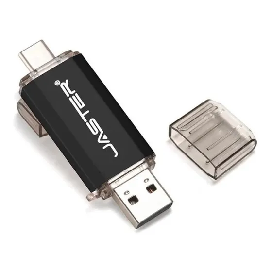 Pendrive 64gb 2.0 Entrada Celular Tipo C 2 Em 1 Win/ Android