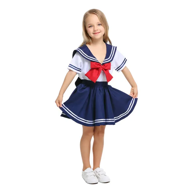A Traje De Marinero Falda For Niña Cosplay Uniforme Japonés 1