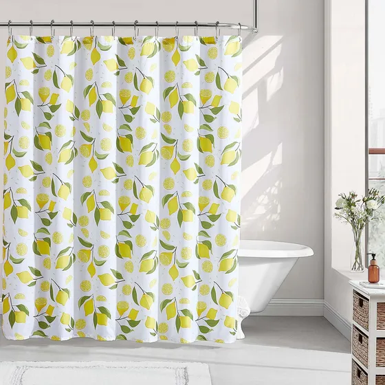 Komfier Cortina Ducha Moderna Para Baño 84  Extra Larga Ojal