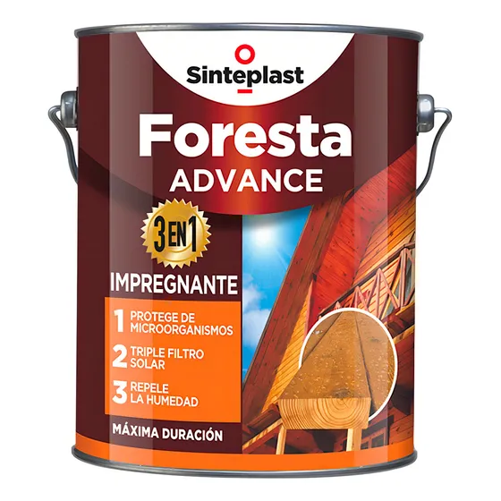 Protector De Madera Foresta Advance 3,6l Solvente Sinteplast Color Natural