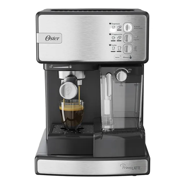 Cafeteira Espresso Oster Nova Primalatte Inox Cor Prateado 127V