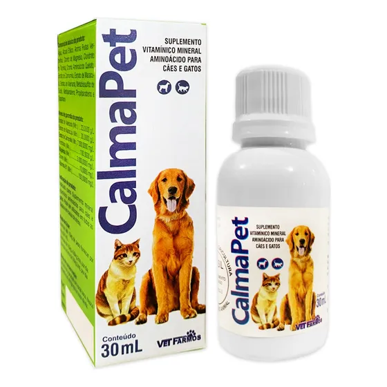 Calmapet Calmante Natural Para Cães E Gatos 30ml Vetfarmos