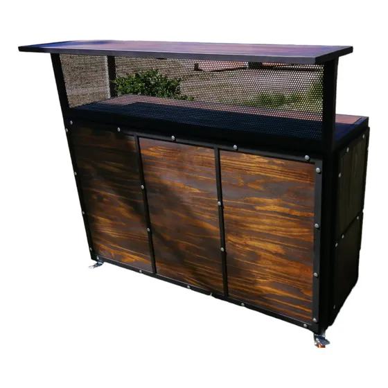 Amplias Barras Desayunadoras, Estilo Mueble, Hierro Y Madera