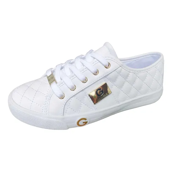 Tenis Guess Ggbyrone 5-c  Negro Blanco Casual Original Flat