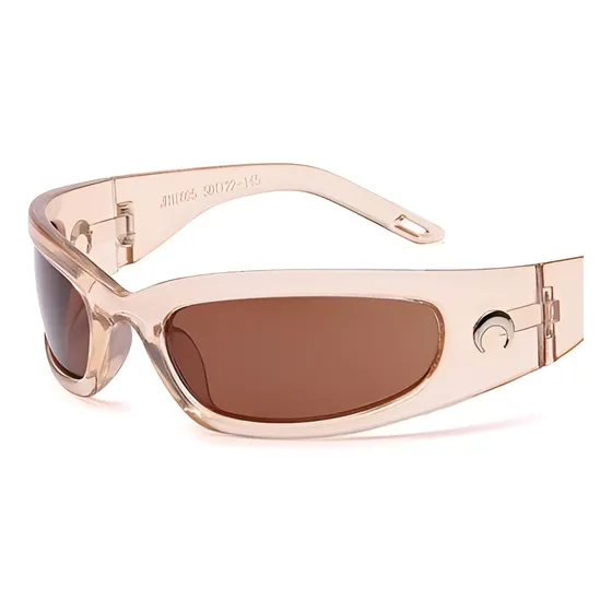 Lentes De Sol Vintage Steampunk Rectangulares Forma De Luna