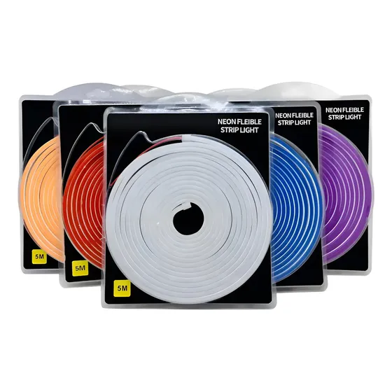 Cinta Led Tira Neón Flex 5 Metros Luz Transformador 12v | Cuotas sin interés