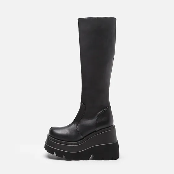 Botas De Plataforma Americanas Tamanho 43 Em Estilo Gótico B