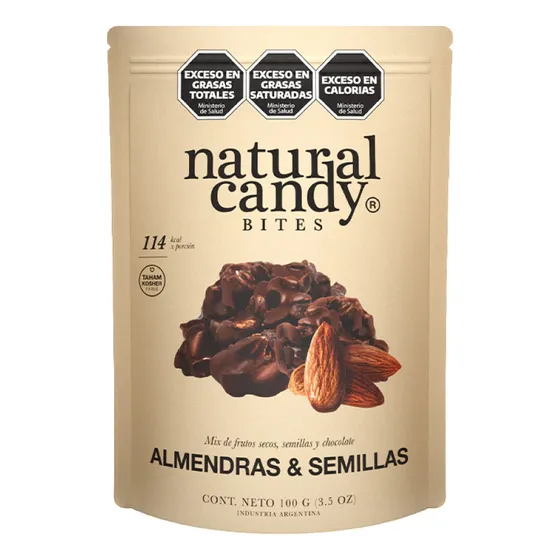 Snack Natural Candy Almendras, Semillas Y Chocolate 100g