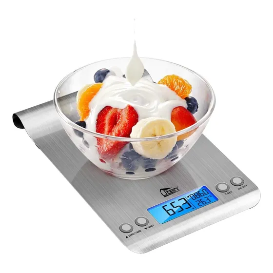 Balanza Peso De Cocina Digital En Acero Inoxidable