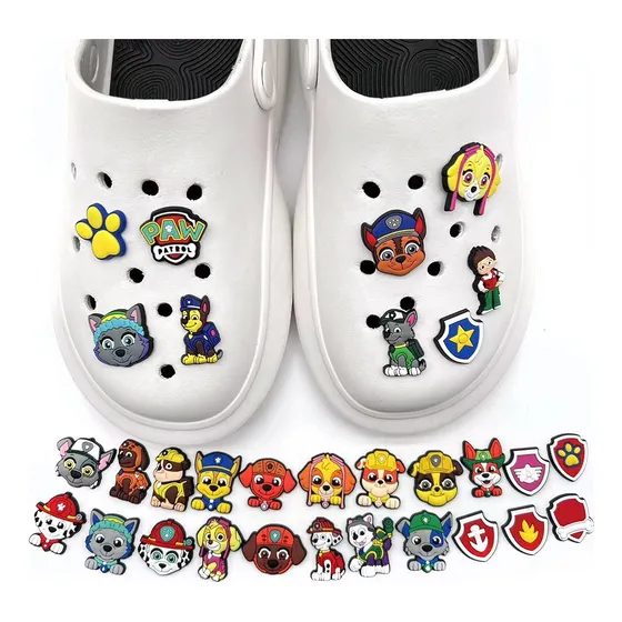 31pcs Paw Patrol Set De Para Crocs Dijes Para Zapatos