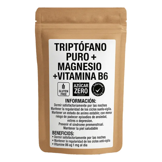 Triptofano Puro Con Magnesio + Vitamina B6 - 1 Kilo $2.850