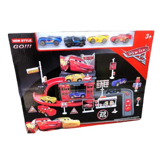 Pista De Cars Rayo Mcqueen Juguete Niño Carro Carritos