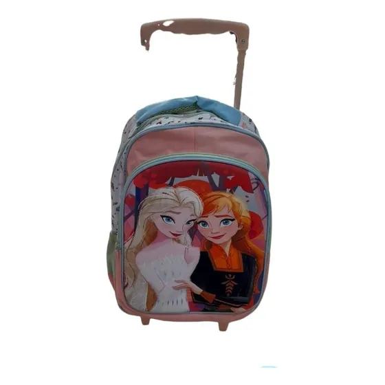 Mochila Con Carro 3d Tafeta Color Frozen