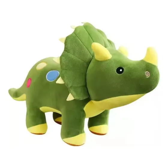 Pelúcia Triceratops Boneco Dinossauro Fofo