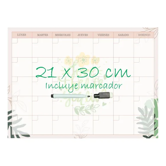 Planner Pizarra Mensual Imantado Magnetico Calendario A4 Lov