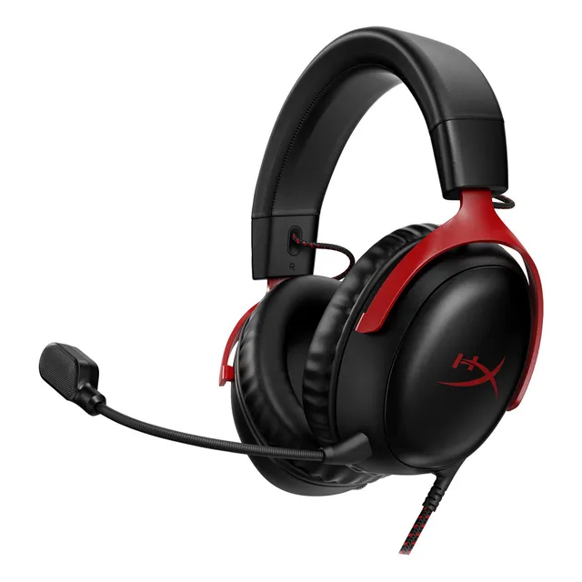 Auriculares Gamer Hyperx Cloud Iii Pc Ps4 Ps5 Xbox Neg/rojo