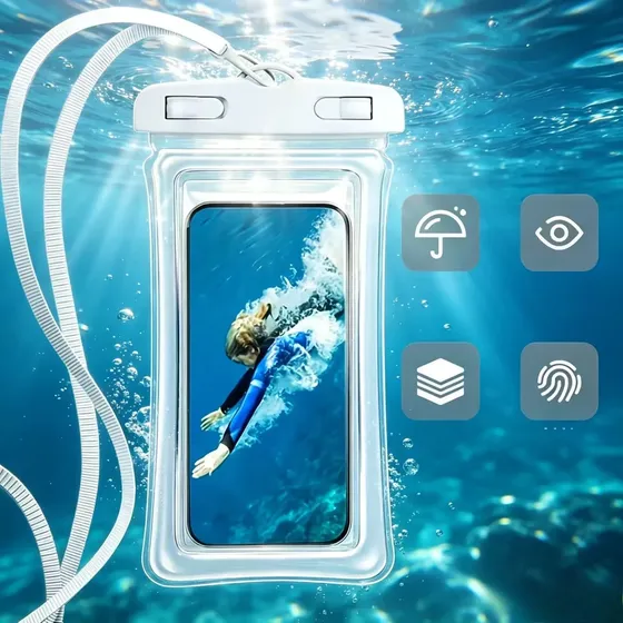 Capa Protetora Impermeável Para Celular Touch Screen