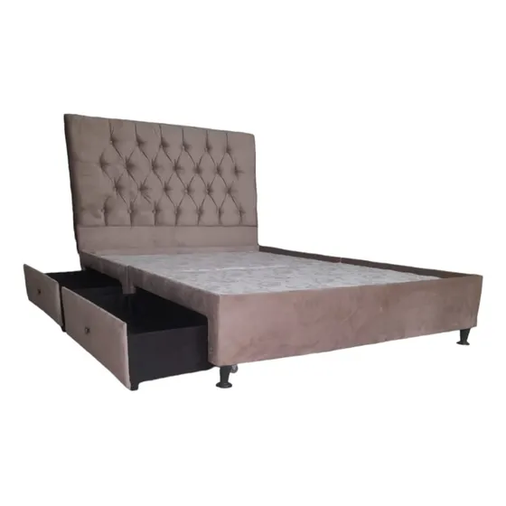 Base Cama Con Cajones Y Espaldar