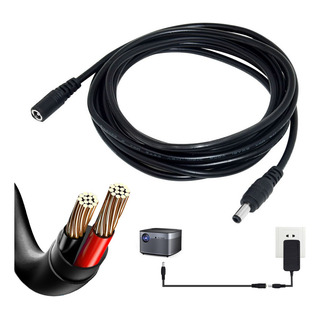 Cable Extensión 5 Metros Para Cámara Cctv Dc 5,5mm X 2,1mm Cable Extensión 5 Metros Para Cámara Cctv Dc 5,5mm X 2,1mm