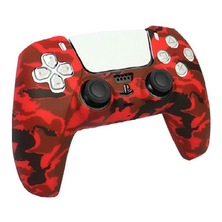 Capa Protetora Para Controle Ps5 De Silicone + 2 Grips Capa Protetora Para Controle Ps5 De Silicone + 2 Grips