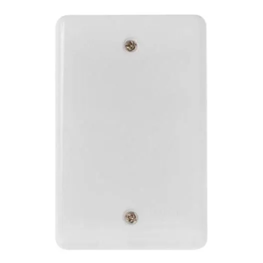 Placa Espelho 4x2 Cega C/ Suporte Ilumi Linha Stylus Branco