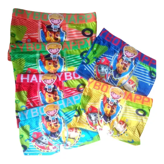 Boxer Para Niños ( 6 Unidades ) Oferta Paw Patrol Spiderman