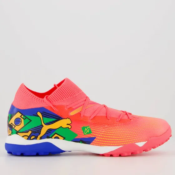 Chuteira Puma Future 7 Match Neymar Jr Tt Bdp Society Coral