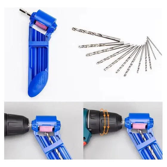 Amolador Afilador De Mechas Brocas Para Uso Con Taladro