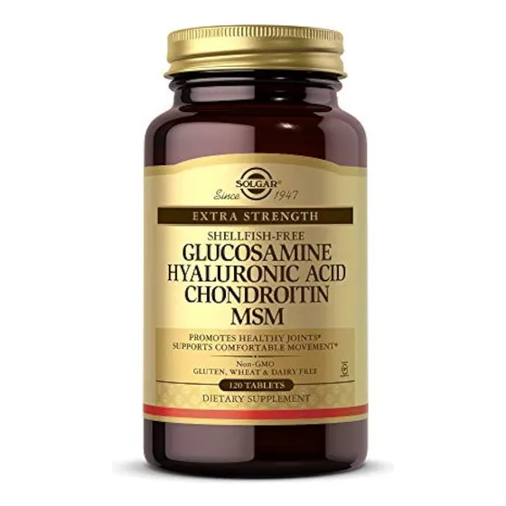 Solgar, Glucosamina, Ácido Hialurónico, Condroitina