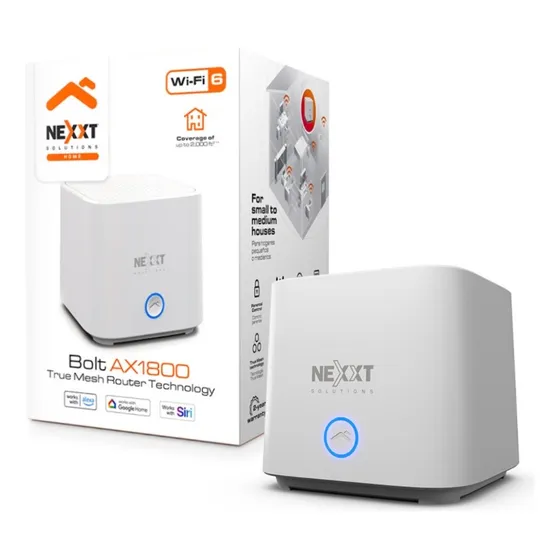 Router Nexxt Home Bolt Mesh Ax1800 Ncm X1800 Wf