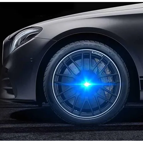 4pzs Llanta Led Flotante Magnético Con Logo Para Auto