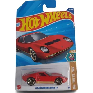 Hot Wheels '71 Lamborghini Miura Sv Deportivo De Colección Hot Wheels '71 Lamborghini Miura Sv Deportivo De Colección