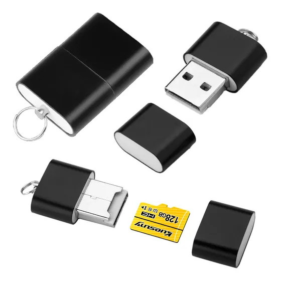 2pzs Adaptador Micro Sd Usb Lector de Tarjetas Usb 2.0 y 3.0 Kuesuny Color Negro