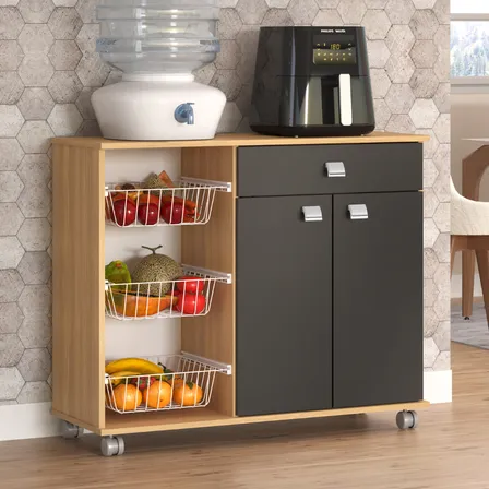 Fruteira Balcao Isis 2 Portas 1 Gaveta