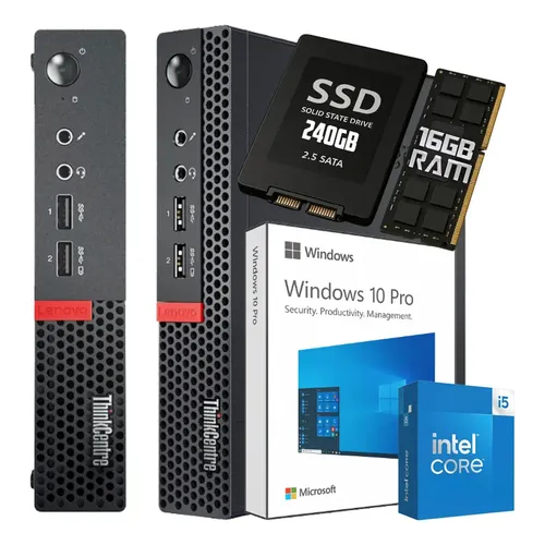 Mini Pc Lenovo M900 Core I5-6500t Ram 8gb Ssd 240gb Win10+nf