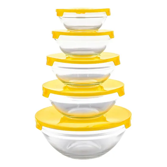Bowl Hermético Vidrio Patagonia Home 5 Unidades