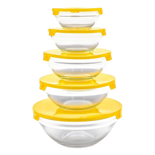 Bowl Hermético Vidrio Patagonia Home 5 Unidades