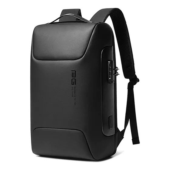 Mochila Bange Premium Antirrobo Portalaptop 22l Color Negro Diseño De La Tela Liso